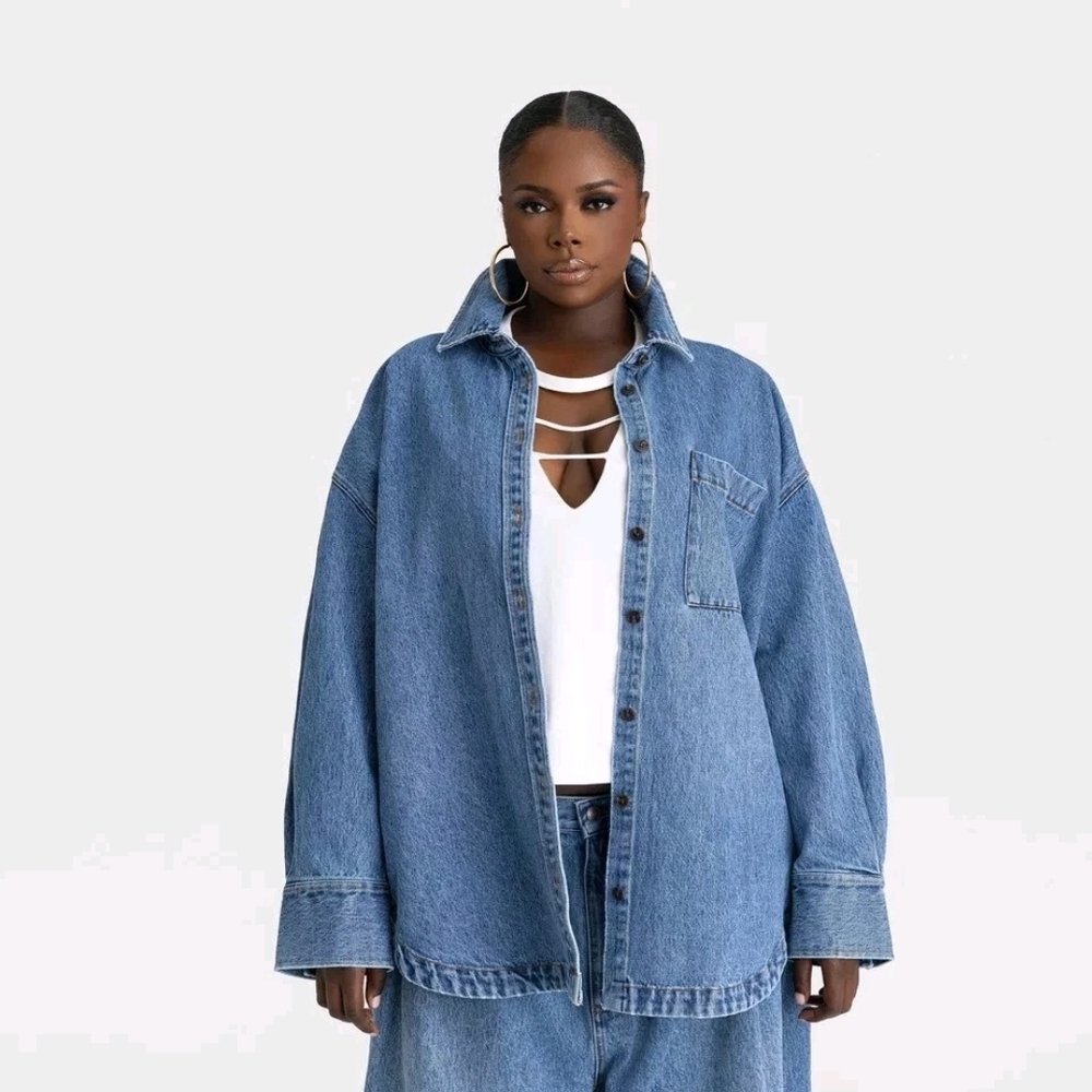 Oversized Denim Shirt